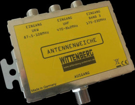 K-103108 Antenna crossover FM, DAB+, UHF