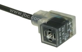 VCD 1B-1-3-226/5 M 2+2PE, 24V, rozstaw styków 8mm, LED + dioda przeciwprzepięciowa, przewód 3x0,5mm2, PUR, 5m, Lumberg 56837, EN