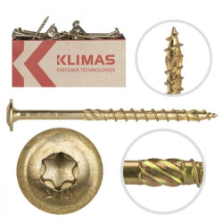 Wkręty ciesielskie z łbem podkładkowym i gniazdem WKCP TX 8,0x160 Wkręt-met /25szt/