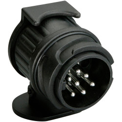 IWH 10210 Trailer adapter 13-pin socket to 7-pin plug Plastic Push-Fit