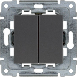 DANTE Łącznik podwójny dwuobwodowy z klawiszem bez ramki 16AX 250V 456022