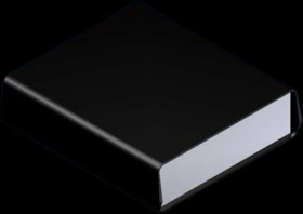 ABS enclosure, (L x W x H) 198 x 178 x 54 mm, black (RAL 9004), IP54, 935.9