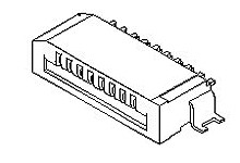 Złącze FPC 4-pinowe 1mm Montaż powierzchniowy Żeński Molex