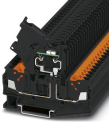 Fuse terminal block, 2 pole, 2.5 mm², 500 V, 6.3 A, 3050293