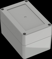 6U07120808017 Industrial housing, 120 x 80 x 75.2mm, IP65, light gray