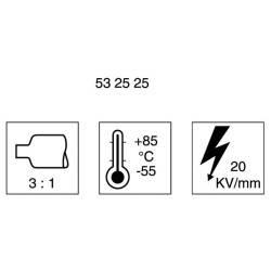DSG Canusa 6110090013 Transparent Adhesive Heat Shrink Tubing 3:1 9mm