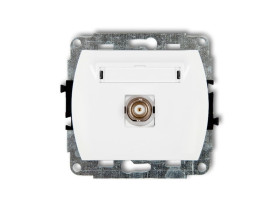 TREND Gniazdo pojedyncze BNC biały GBNC-1 KARLIK