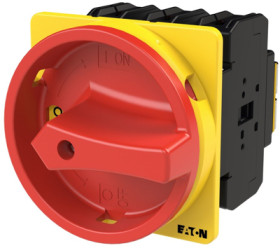 Main switch, rotary actuator, 3 pole, 63 A, (W x H x D) 87 x 102 x 128 mm, flush mounting, 031607