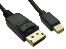 Zespół cyfrowych kabli wideo i monitorowych 2m Męskie DisplayPort to Męskie DisplayPort Czarny