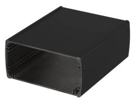 Aluminum enclosure kit, (L x W x H) 169 x 200 x 82 mm, black, IP65, 84686200.HMT1