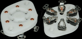 UX6 Tube socket, 6-pin, wire/chassis