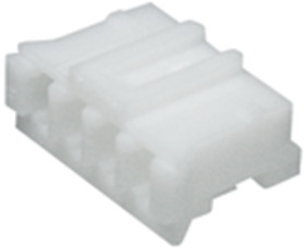 Socket housing, 5 pole, pitch 2 mm, straight, natural, PHR-5