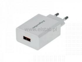 Ładowarka sieciowa 1x USB 5V DC 2,4A, Quick3.0