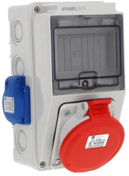 Rozdzielnica 5x32A 2x3x16A INA=32A IP54 SB-052505-S0060-54