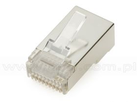 Wtyk 10p10c na przewód okrągły, linkę, ekranowany