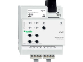KNX Aktor roletowo-żaluzjowy REG-K 2x 10 A jasnoszary z uruchomieniem ręcznym MTN649802 SCHNEIDER ELECTRIC