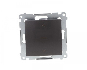 Simon 54 Premium Łącznik żaluzjowy trójpozycyjny 1-0-2, szybkozłącza, antracyt DZW1K.01/48