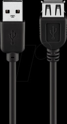 93599 USB 2.0 cable, A connector to A port, 1.8 m