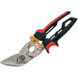 Fiskars 1027211 PowerGear&#x2122; Aviation Snip Offset Left Cut 250mm (10in)