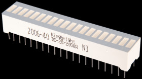 DC-20/20EWA Bargraph display, 20 elements, red