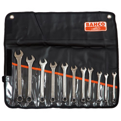 Bahco 111M/11T Chrome Polished Combination Spanner Set, 11 Piece