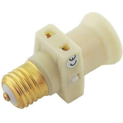 Oprawa żarówki adapter z E27 na 2x 230V(ż)+ E27 biała 230V 2A