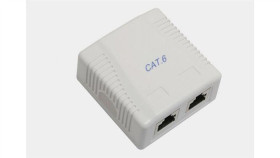 Gniazdo Modularne Natynkowe 2Xrj-45 Kat.6 8P8c Złącze Krone