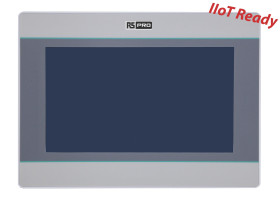 Panel HMI 7 i RS PRO rozdzielczość: 800 x 480 TFT LCD IP65 COM1: RS422/RS485, RS232, RS485, ETHERNET, USB 2,0 Host, USB