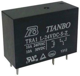 Tianbo Electronics 1366494 Przekaźnik SMT TRA1 L-24VDC-S-Z, monostabilny, 1 cewka, 30 V/DC, 250 V/AC, 12 A, 1 szt.