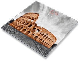 Beurer GS 215 Rome Waga osobowa cyfrowy Zakres pomiaru maks.=180 kg przeźroczysty, multikolor