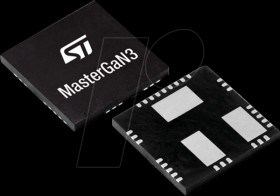 MASTERGAN3 GaN H-bridge, 600 V, 6.5/4 A, 0.225/0.45 Ohm ,QFN-31