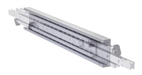 Poręcz szafy, typ: Suwak, maks. obciążenie: 225kg, Aluminium