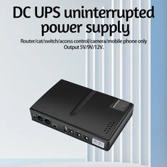 Mini UPS Zasilacz UPS 10400mAh Zapasowa Bateria 5V 9V 12V dla Routera Monitora Kamery Wysokiej Pojemności Przenośny Zasilacz z W