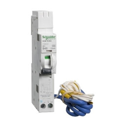 Wyłącznik różnicowoprądowy z członem nadprądowym RCBO, Typ B, 1P+N, 45A, 30mA, Schneider Electric