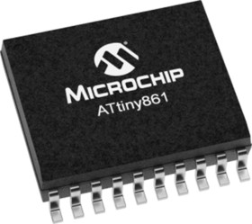 Mikrokontroler Microchip ATtiny861 SOIC 20-pinowy Montaż powierzchniowy AVR 8 kB 8bit CAN: 20MHz RAM:512 B Ethernet: