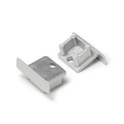 Zaślepka do profil Smart-IN10 srebrna z otworem e3990040 /1szt/