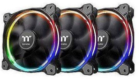 Thermaltake Riing 12 RGB Sync 3 Pack Wentylator do obudowy PC czarny, rgb (S x W x G) 120 x 120 x 25 mm z podświetleniem