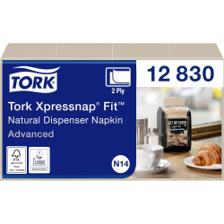 Tork 12830 Xpressnap Fit Napkin FSC-Certified Recycled Lead-Free