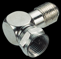 F connector, F connector / F coupling, angled