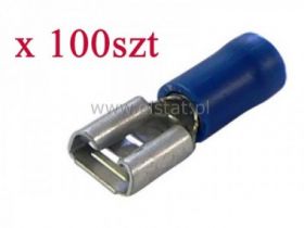 Gniazdo płaskie izol. KFB 6,3 x 0,8 ( op. 100szt)