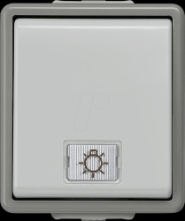 5TD4705 DELTA surface IP44, surface-fitted dark grey/light grey pushbutt