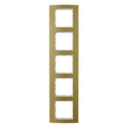 Berker B.3 Ramka 5-krotna złoty/śnieżnobiały 10153046