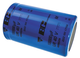 Kondensator 0.1F 40V dcmontażśrubowy Vishay 65 (Dia.) x 105mm