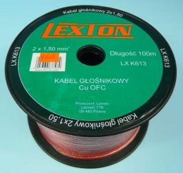 Cu-OFC 2x1,50 BEZTLEN.PRZEWÓD LEXTON