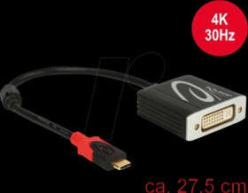 61213 Adapter cable USB Type-C male &gt; DVI female DP-Alt mode