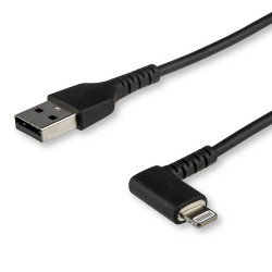 Kabel USB Złącze A USB A Złącze B Lightning dł. 1m Wytrzymały kabel Apple Lightning USB 2.0 kolor: Czarny
