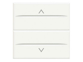 AXOLUTE Przycisk podwójny Z BLOKADĄ 2 modułowy AXIAL biały HD4037M2 LEGRAND