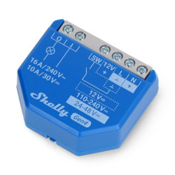 Shelly 1 Gen4 - przekaźnik WiFi/Bluetooth/ZigBee/Matter 16A - aplikacja Android/iOS