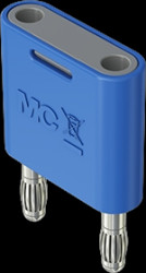 Jumper, pitch 19 mm, 60 V, 32 A, nickel-plated, blue, 64.4010-23