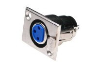 CAN3-GP Gniazdo Canon mikrofonowe na panel 3 pin